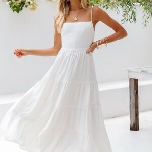 Hello Molly White Maxi Dress